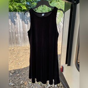 Little black velvet dress